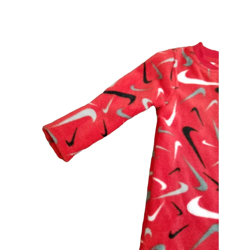 Nike Baby Boy Microfleece Sleep & Play Footed Coverall Red Sleepwear 6 Months